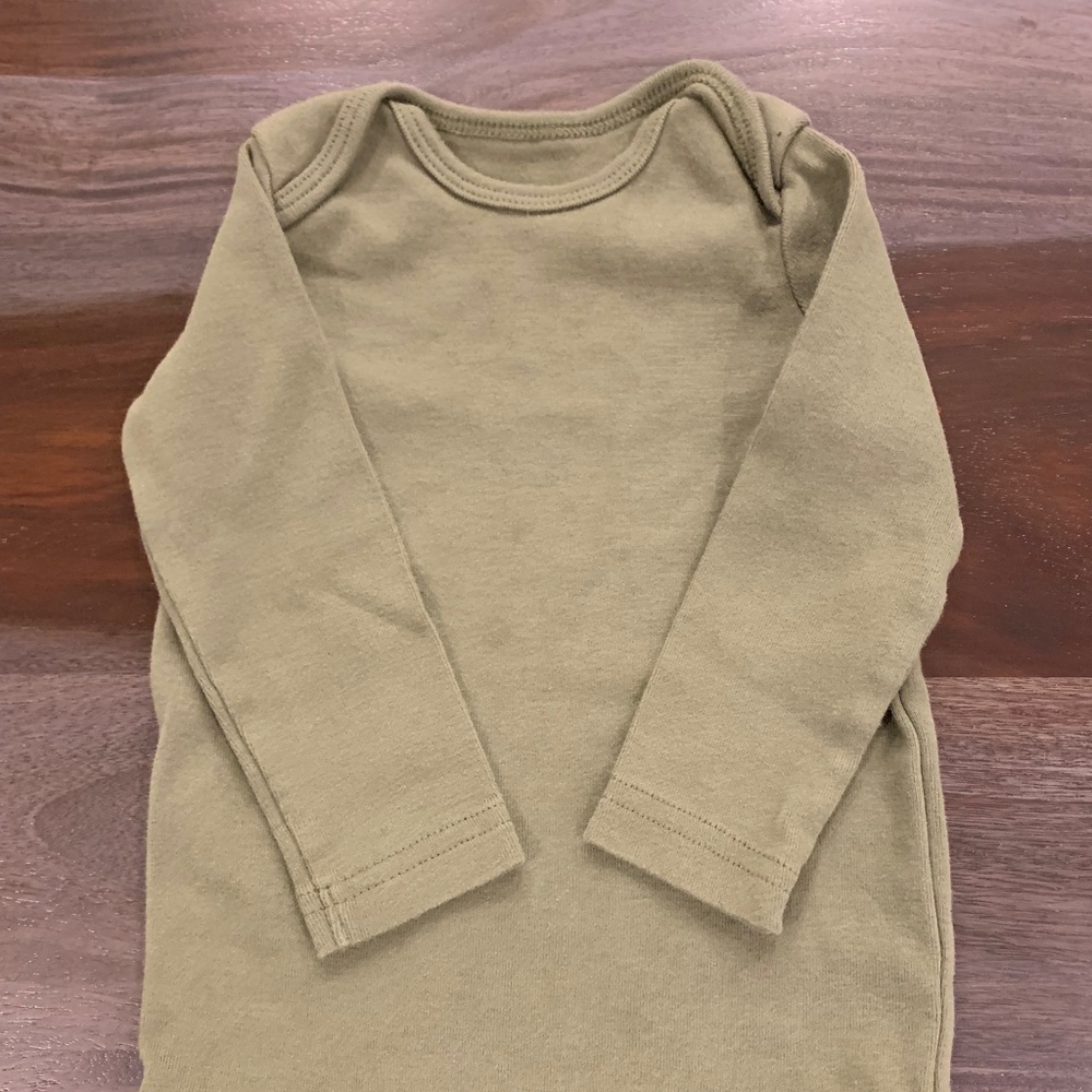 Army green/olive unisex baby bodysuit